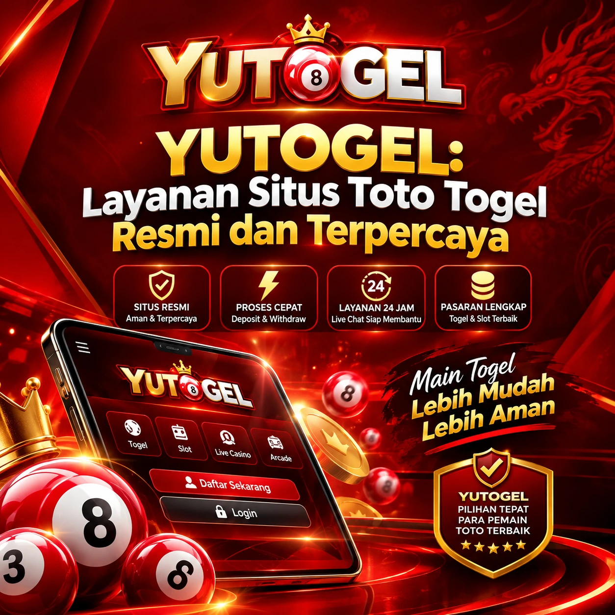 YUTOGEL: Layanan Situs Toto Togel Resmi dan Terpercaya